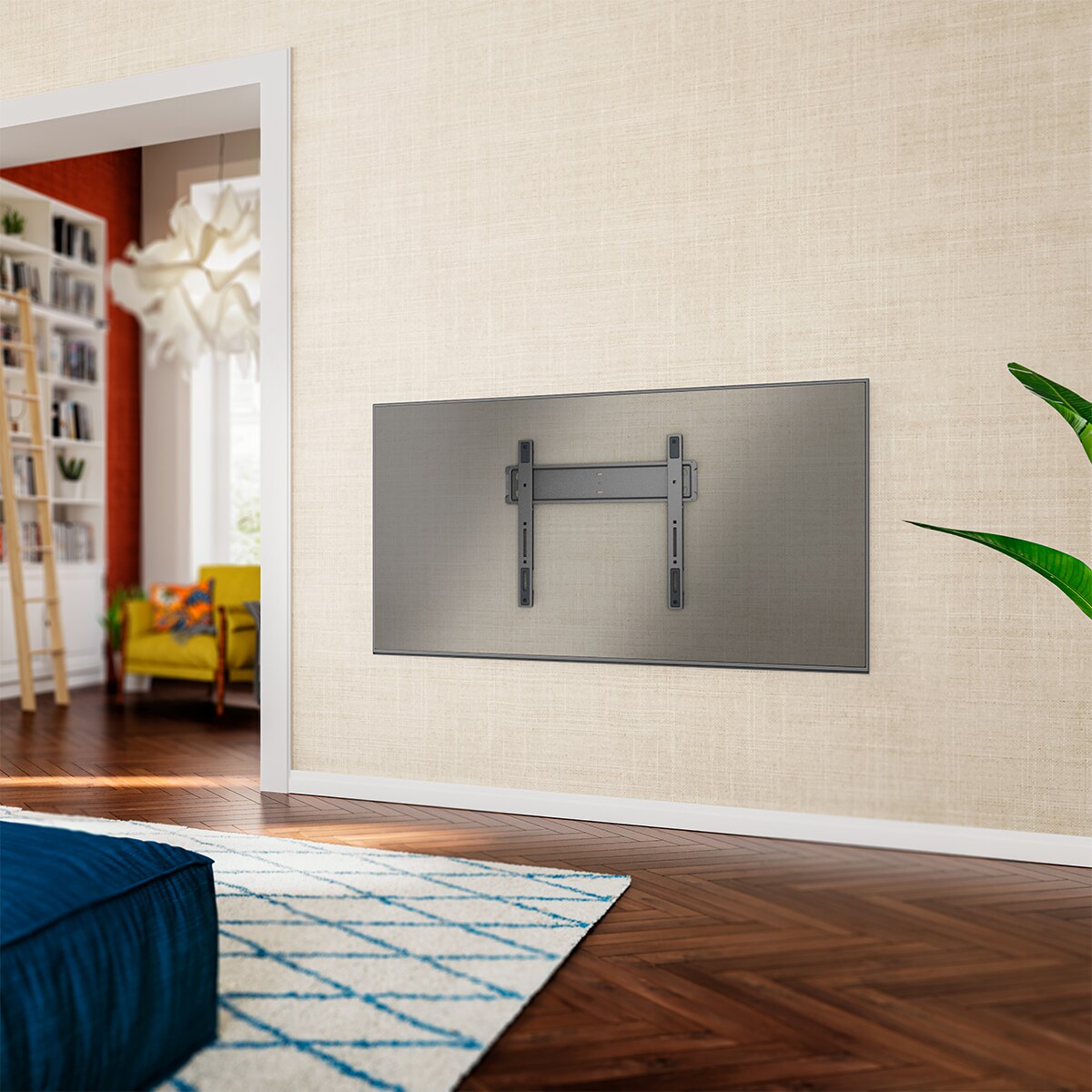 Suporte de Parede Fixo TVM 5505 para TV 32" a 77" Ultra Slim até 75 kg Preto-6