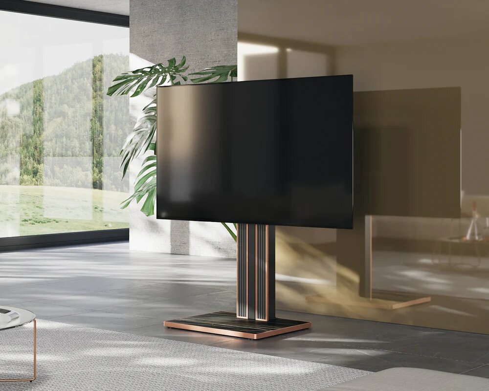Suporte de chão para televisão Cantor FT78 Preto 2