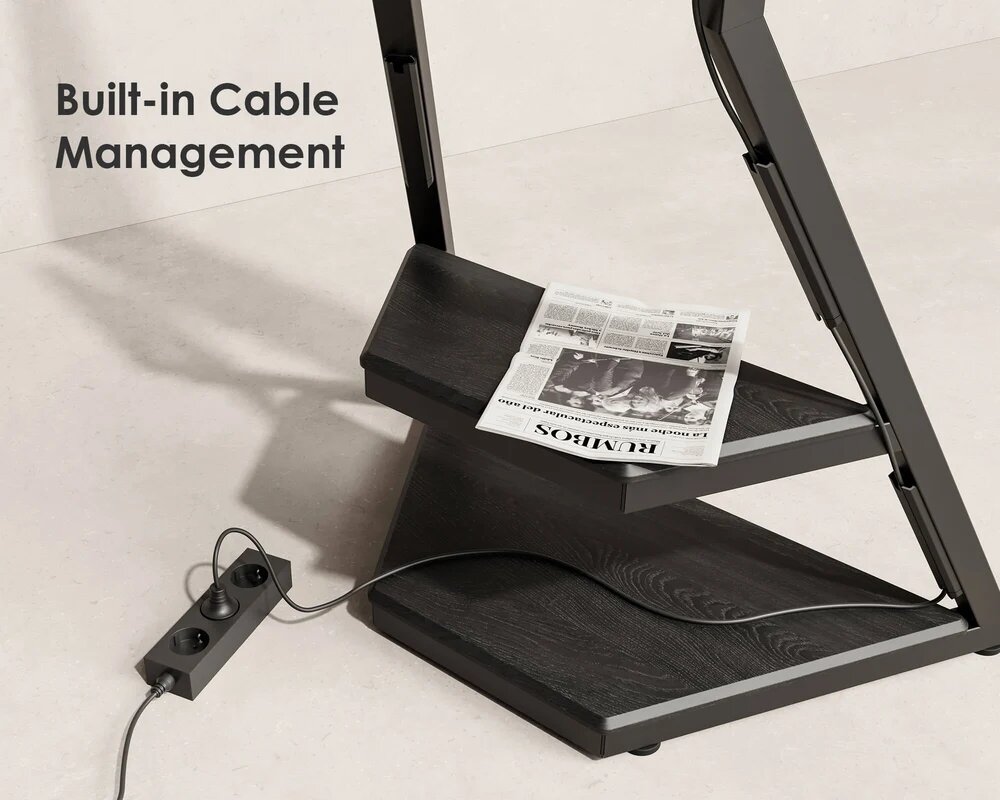 Suporte de Chão para Televisão Eiffel FT65 com Rodas Preto 6