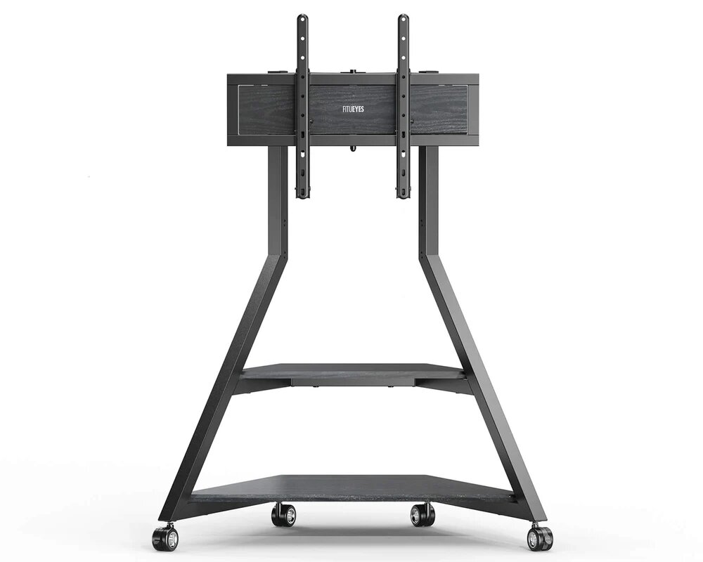 Suporte de Chão para Televisão Eiffel V2 FT88 com Rodas Preto 8