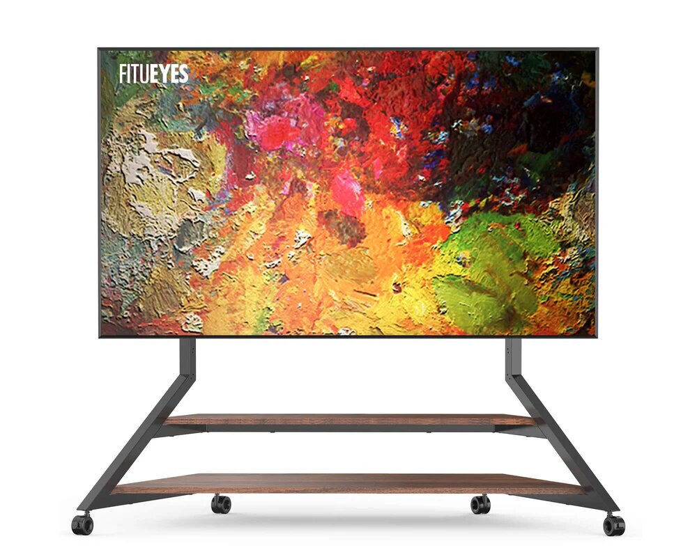 Imagem 0 de Suporte de Chão para Televisão Eiffel V2 FT100 com Rodas Preto