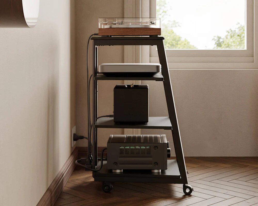 Rack Hi-Fi Fitueyes Eiffel AS07 - Preto Preto-8