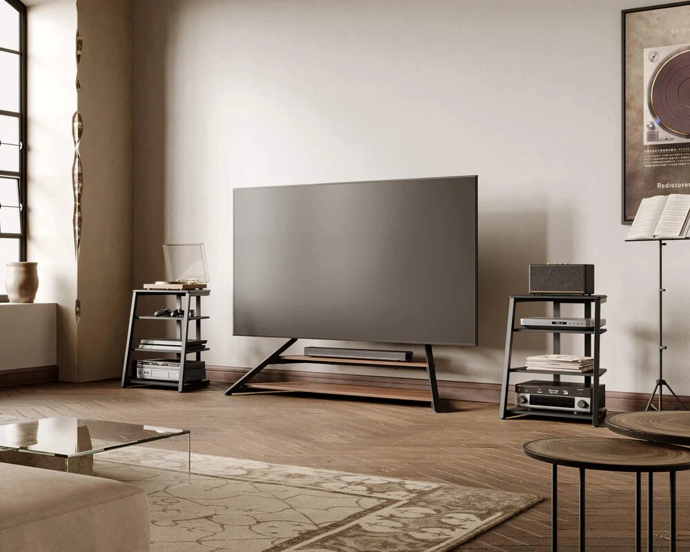 Rack Hi-Fi Fitueyes Eiffel AS07 - Preto Preto-10