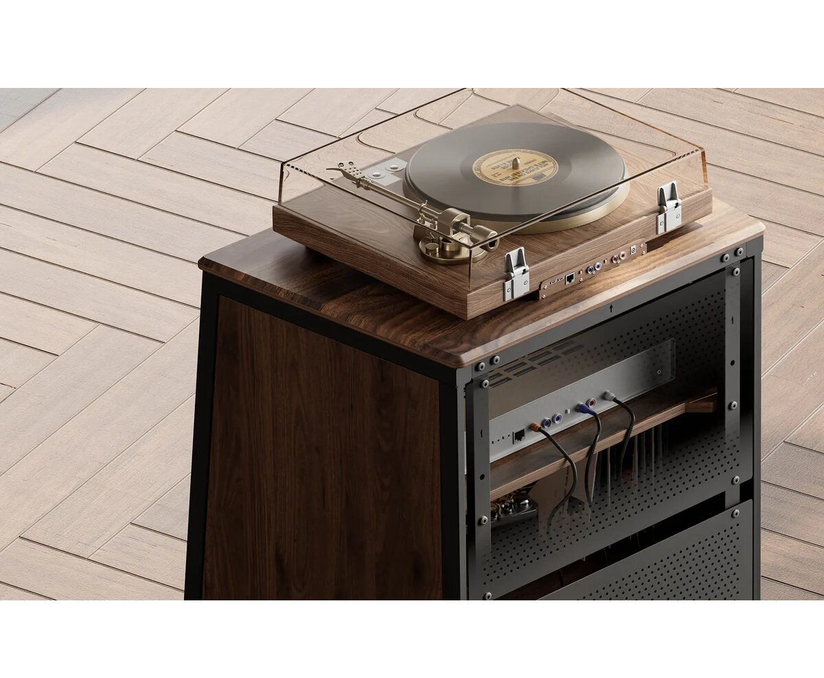 Rack Hi?Fi Fechado Fitueyes Eiffel V2 AS07 - Walnut Walnut-3