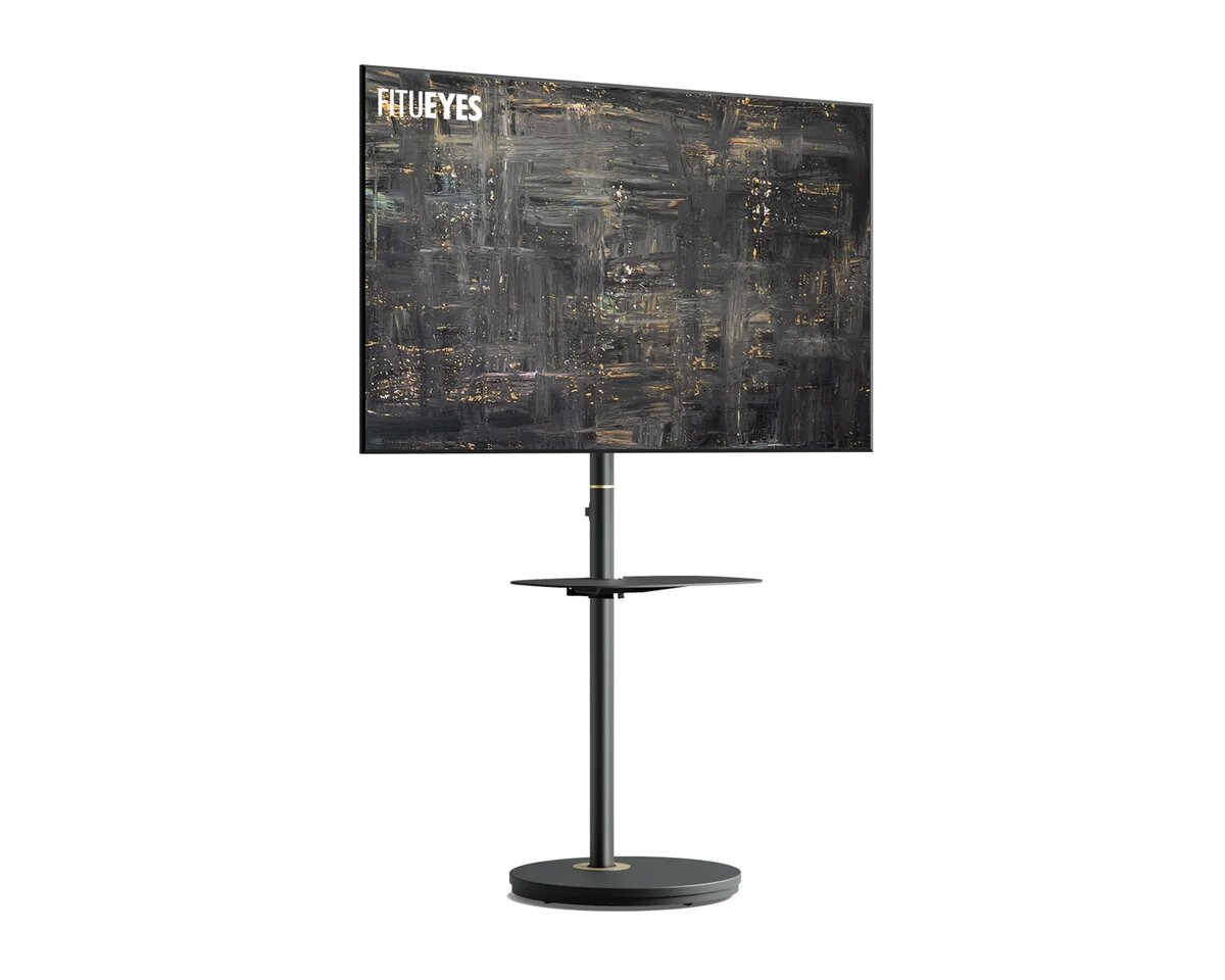 Suporte de Chão para TV Fitueyes Master V2 FT48 com Rodas - Preto Preto-7