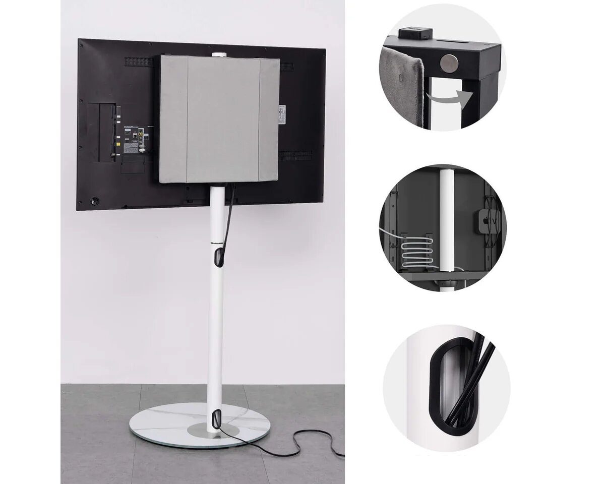 Suporte de Chão para TV Fitueyes Master FT60 - Branco Branco-5