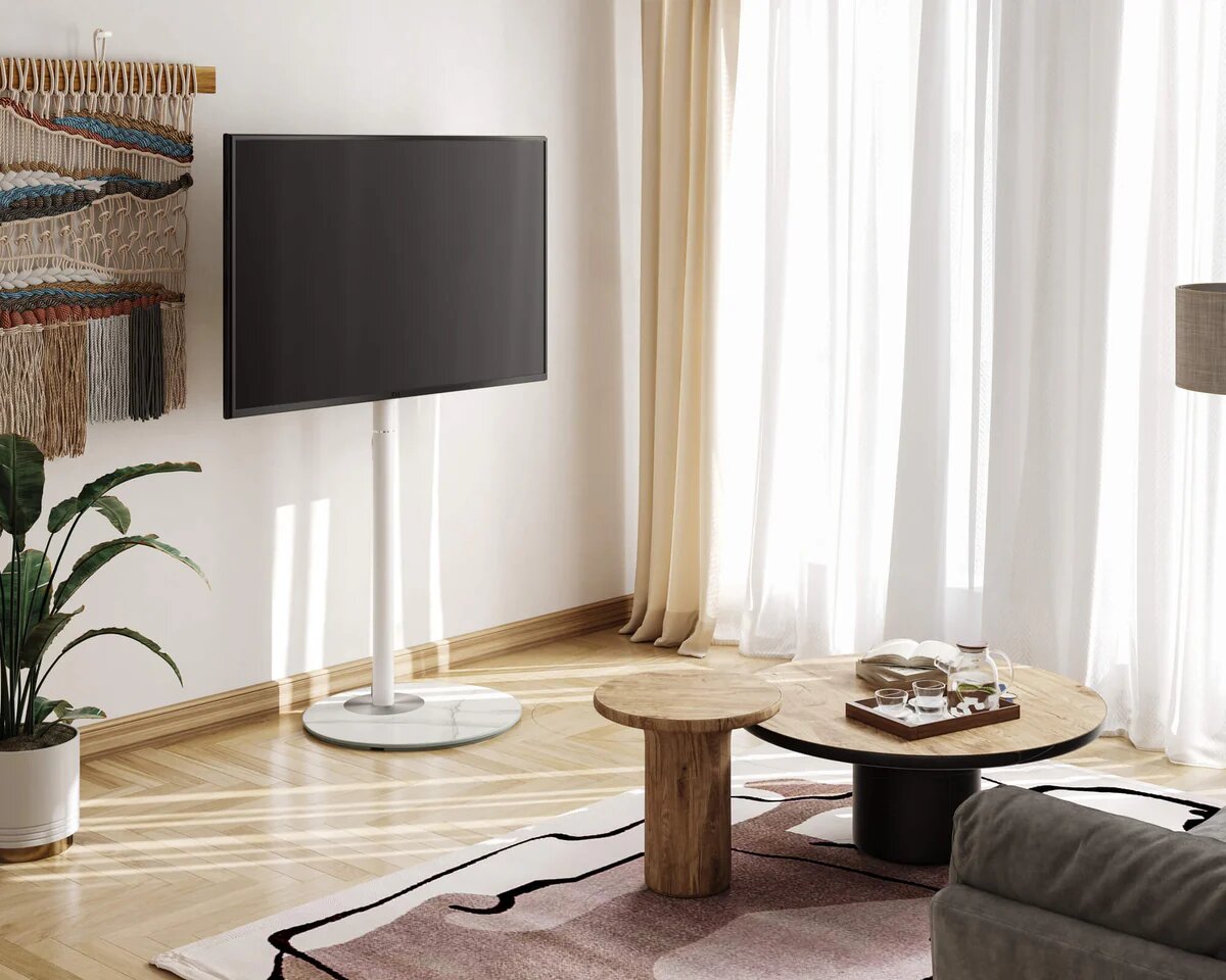 Suporte de Chão para TV Fitueyes Master FT60 - Branco Branco-7