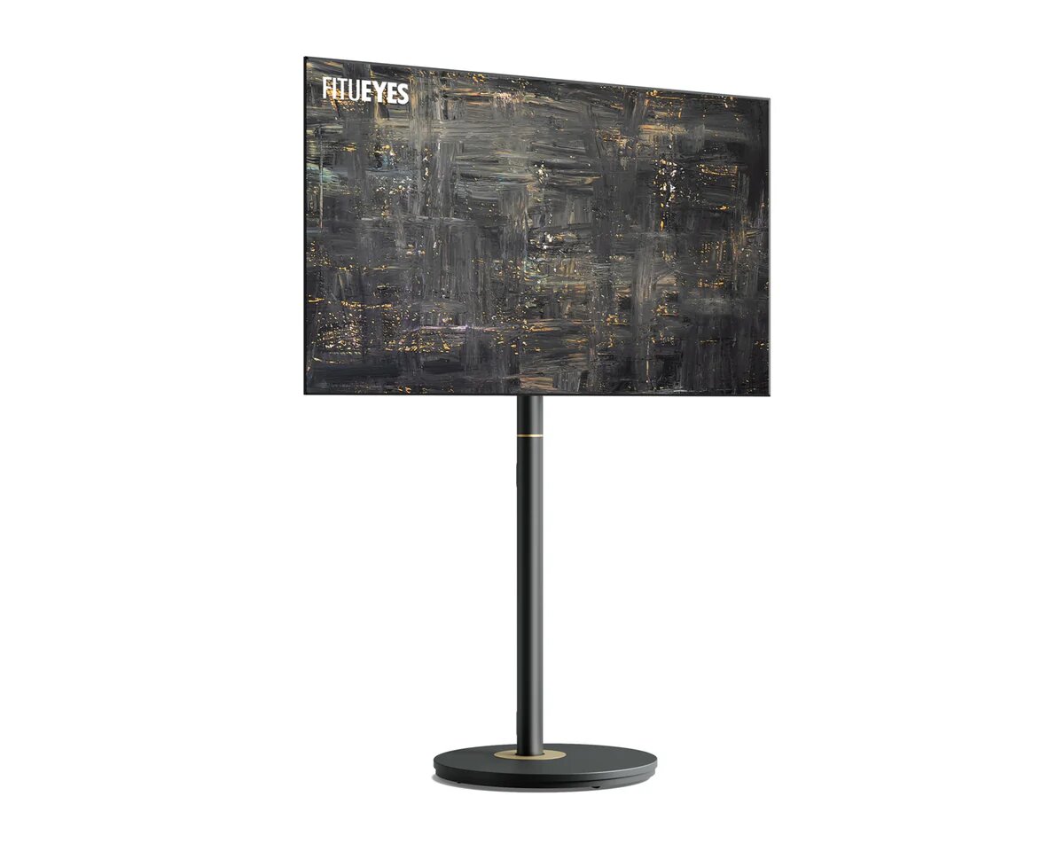 Imagem 0 de Suporte de Chão para TV Fitueyes Master V2 FT65 com Rodas - Preto