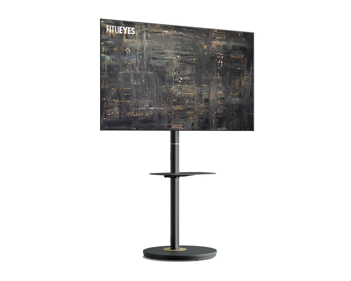 Suporte de Chão para TV Fitueyes Master V2 FT65 com Rodas - Preto Preto-6