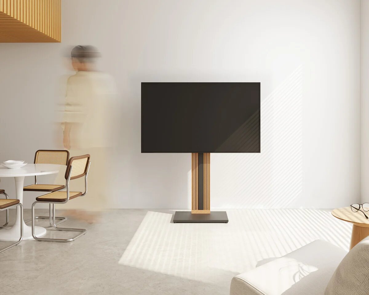 Suporte de Chão para TV Fitueyes Zen FT65 - Preto Preto-2