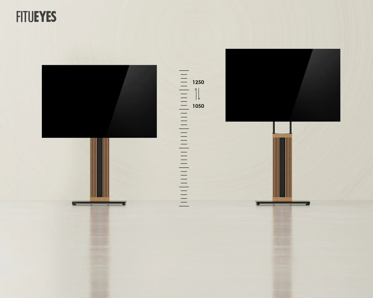 Suporte de Chão para TV Fitueyes Zen FT65 - Preto Preto-4
