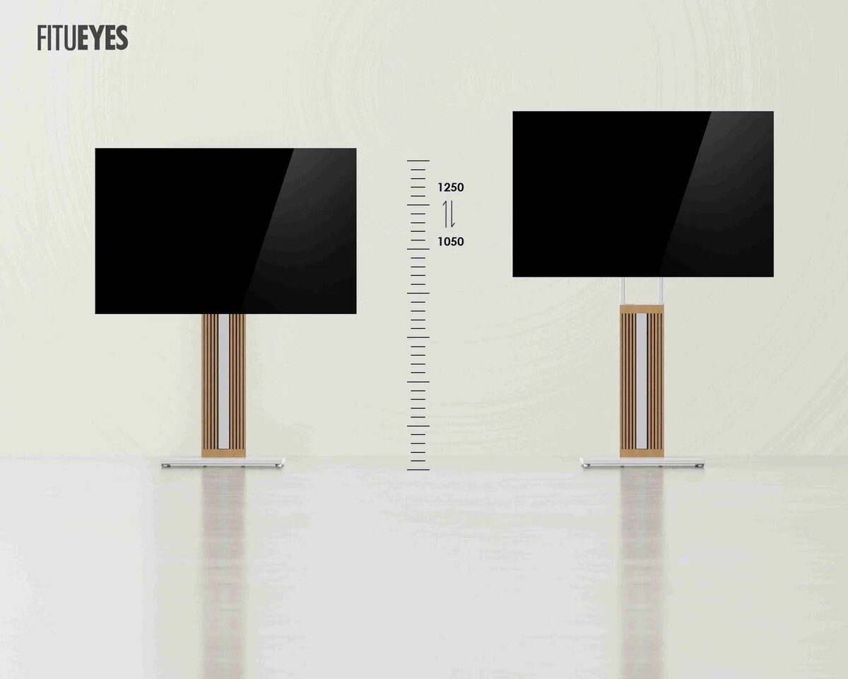 Suporte de Chão para TV Fitueyes Zen FT65 - Branco Branco-4