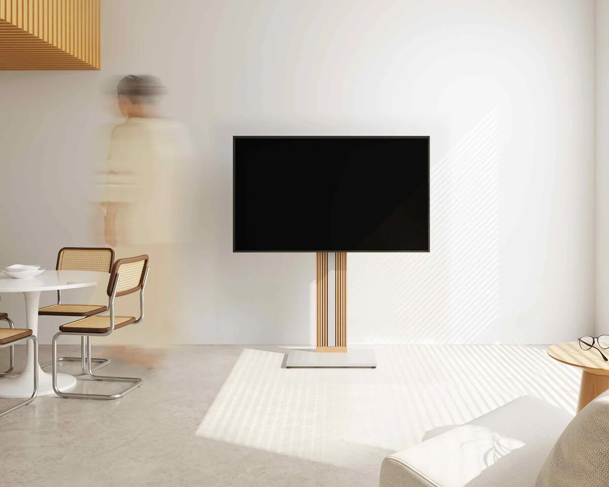 Suporte de Chão para TV Fitueyes Zen FT65 - Branco Branco-6