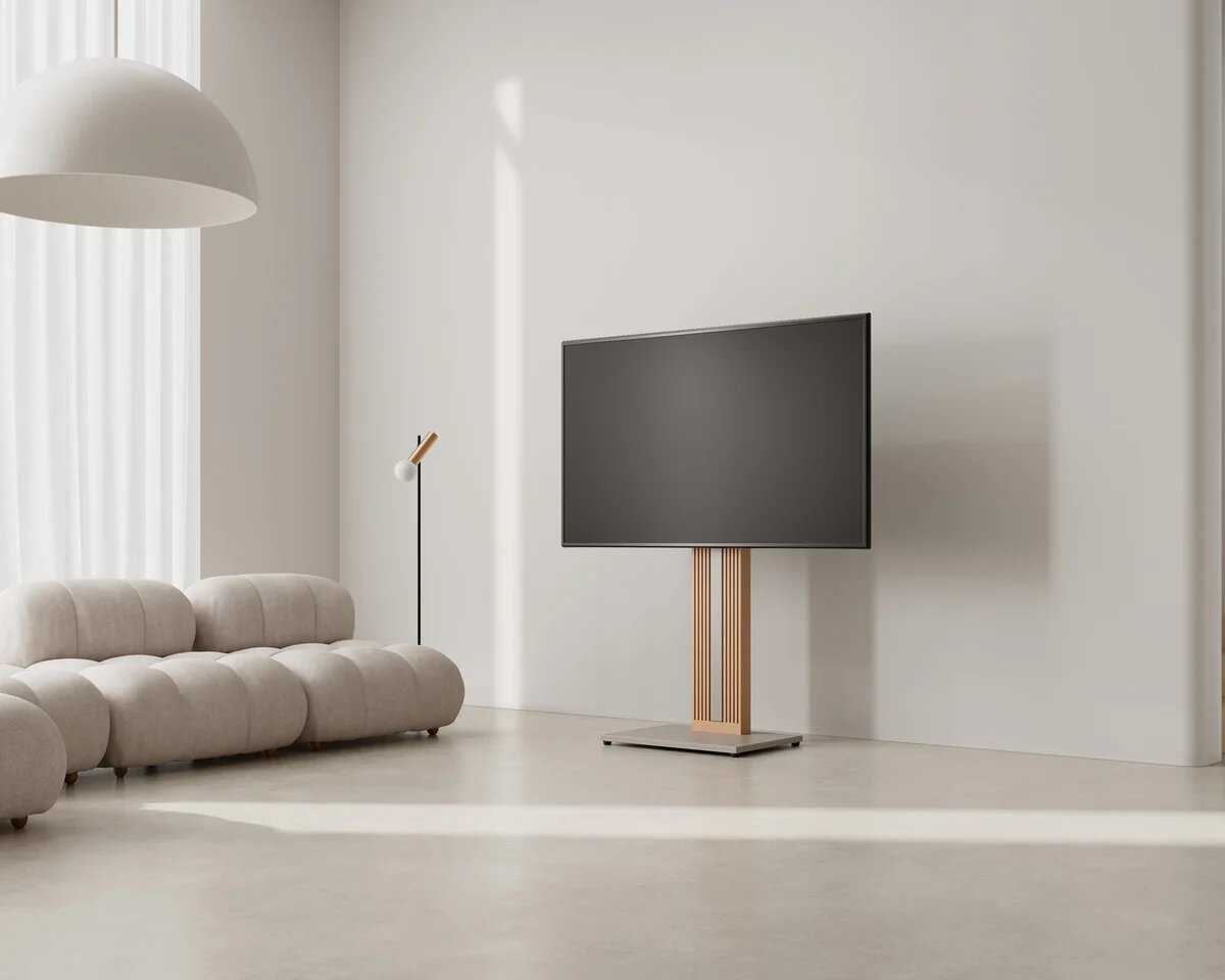 Suporte de Chão para TV Fitueyes Zen FT65 - Morandi Grey Grey-6