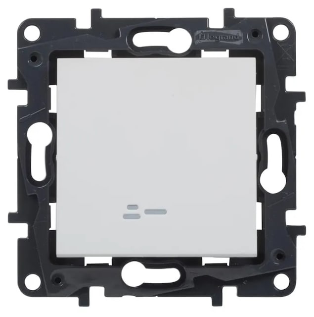 Imagem 0 de Interruptor Comutador com Led Niloé Step - Branco