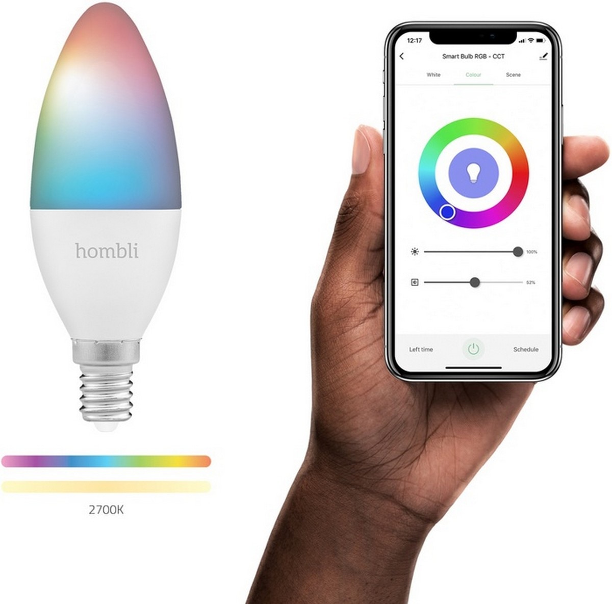 Lâmpada Inteligente Smart Bulb E14 RGB + CCT 2