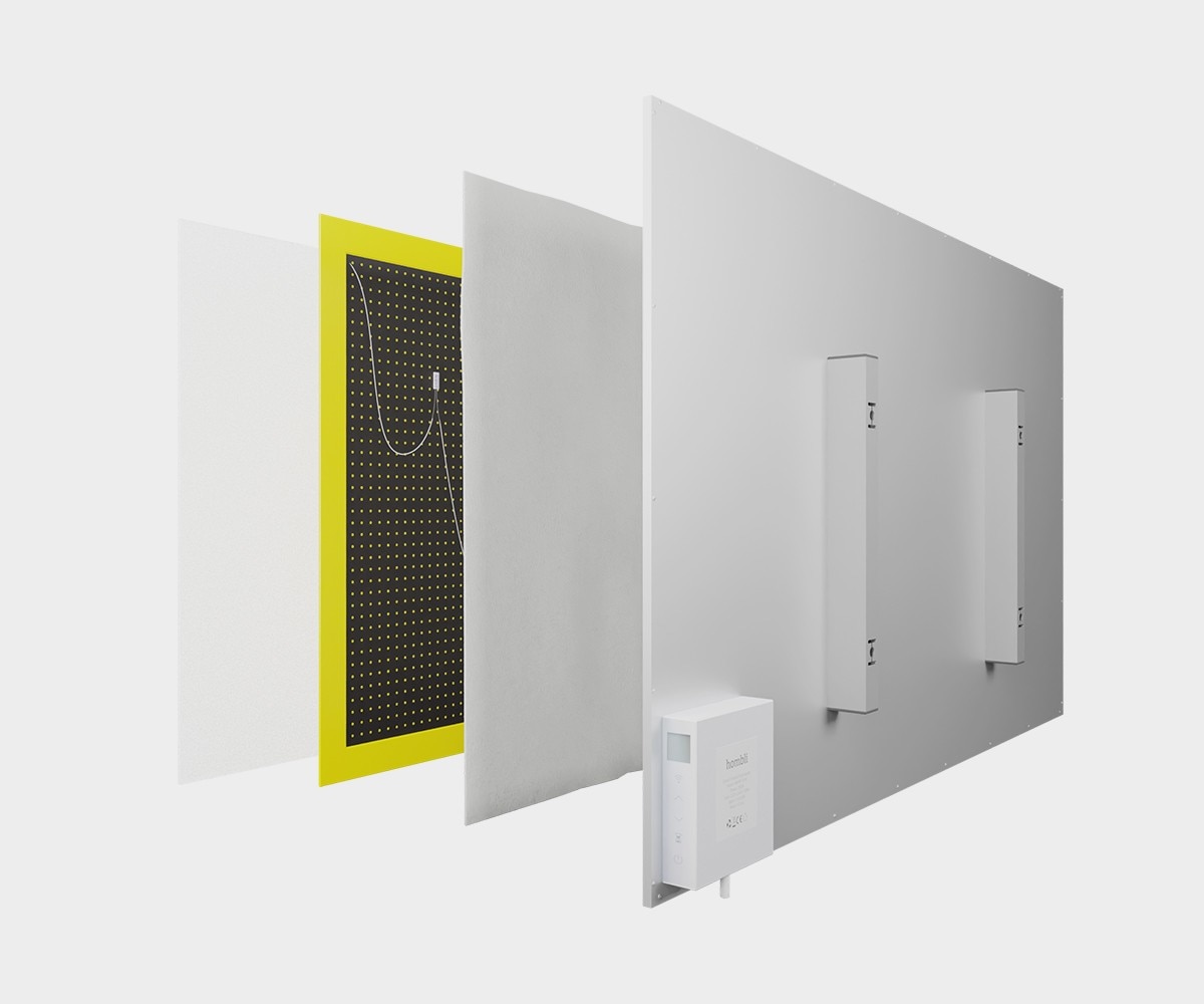 Painel Aquecedor Infravermelho Inteligente em Vidro 600 W 60x100 cm - Branco 2