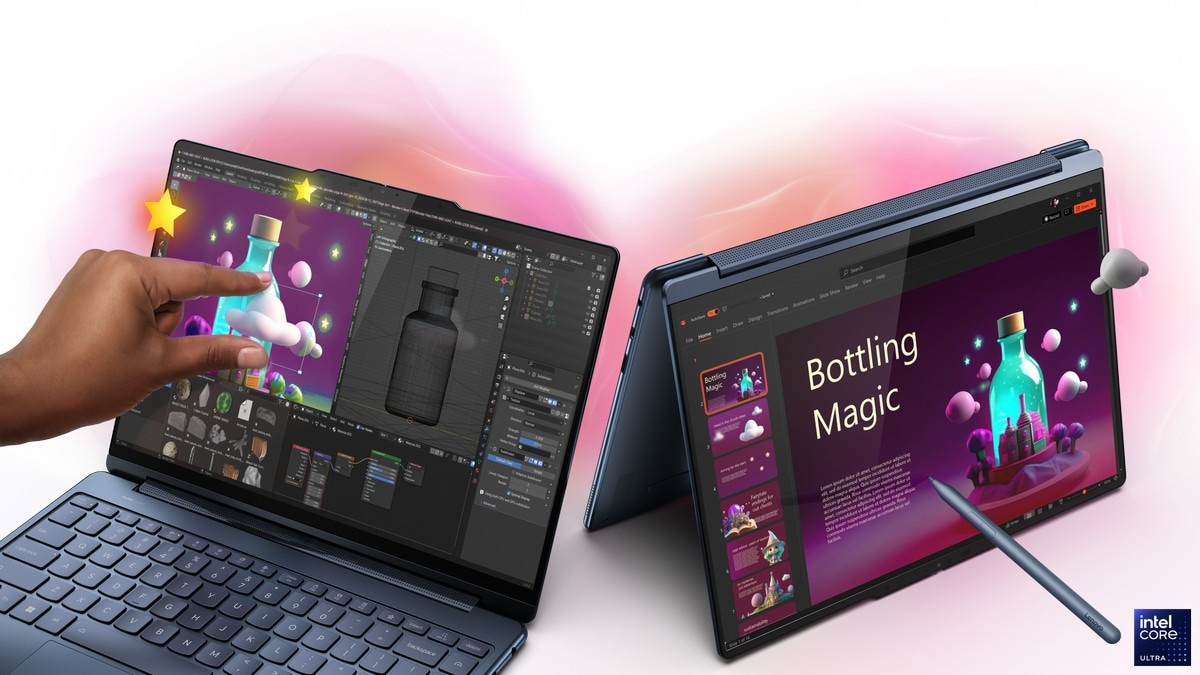 Computador Portátil 2 em 1 Lenovo C+ YOGA 9 2-IN-1 14ILL10-507 14", 4K OLED, U7-258V, RAM 32 GB, 1TB, ARC, W11H - Cinzento + PEN + MOUSE + SLEEVE AURA 9