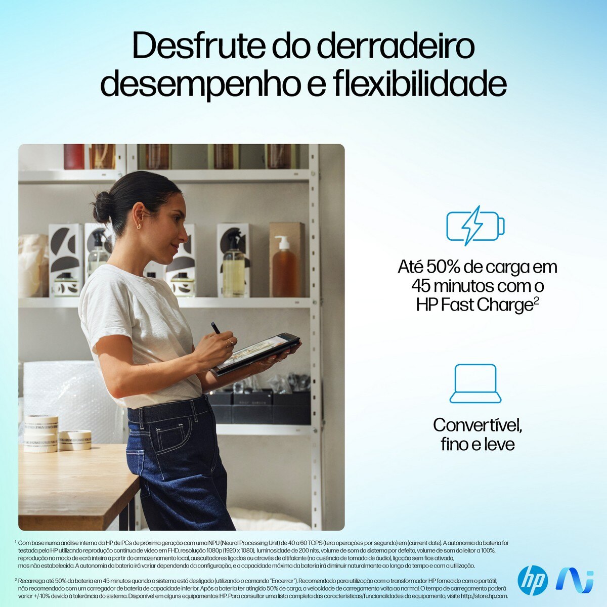 Computador Portátil HP OmniBook Ultra Flip Laptop 14-fh0021np,14", Ecrã tátil, Intel Core Ultra 7, RAM,1TB SSD, 3K, Windows 11 Home - Cinzento Eclipse Gray-3