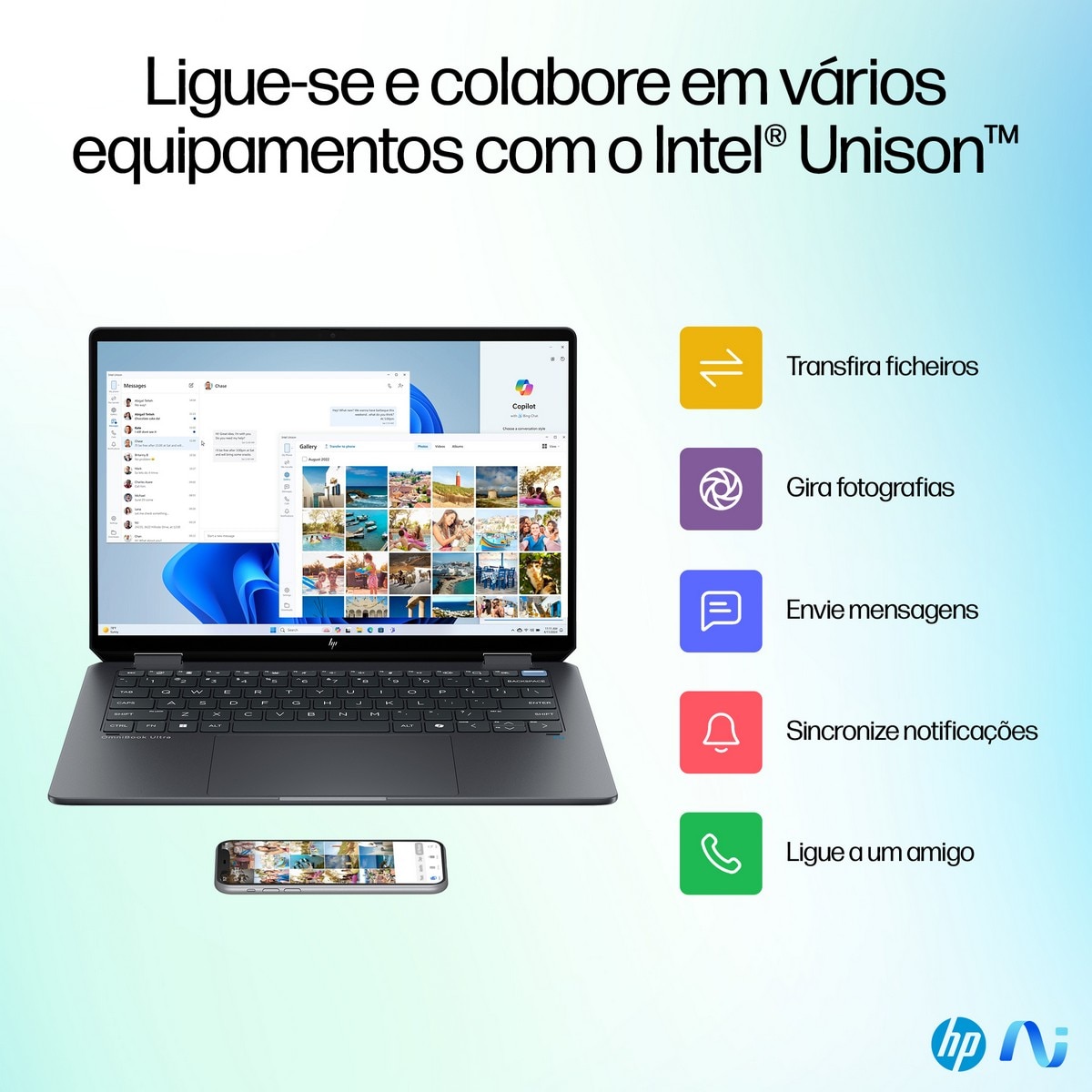 Computador Portátil HP OmniBook Ultra Flip Laptop 14-fh0021np,14", Ecrã tátil, Intel Core Ultra 7, RAM,1TB SSD, 3K, Windows 11 Home - Cinzento Eclipse Gray-10