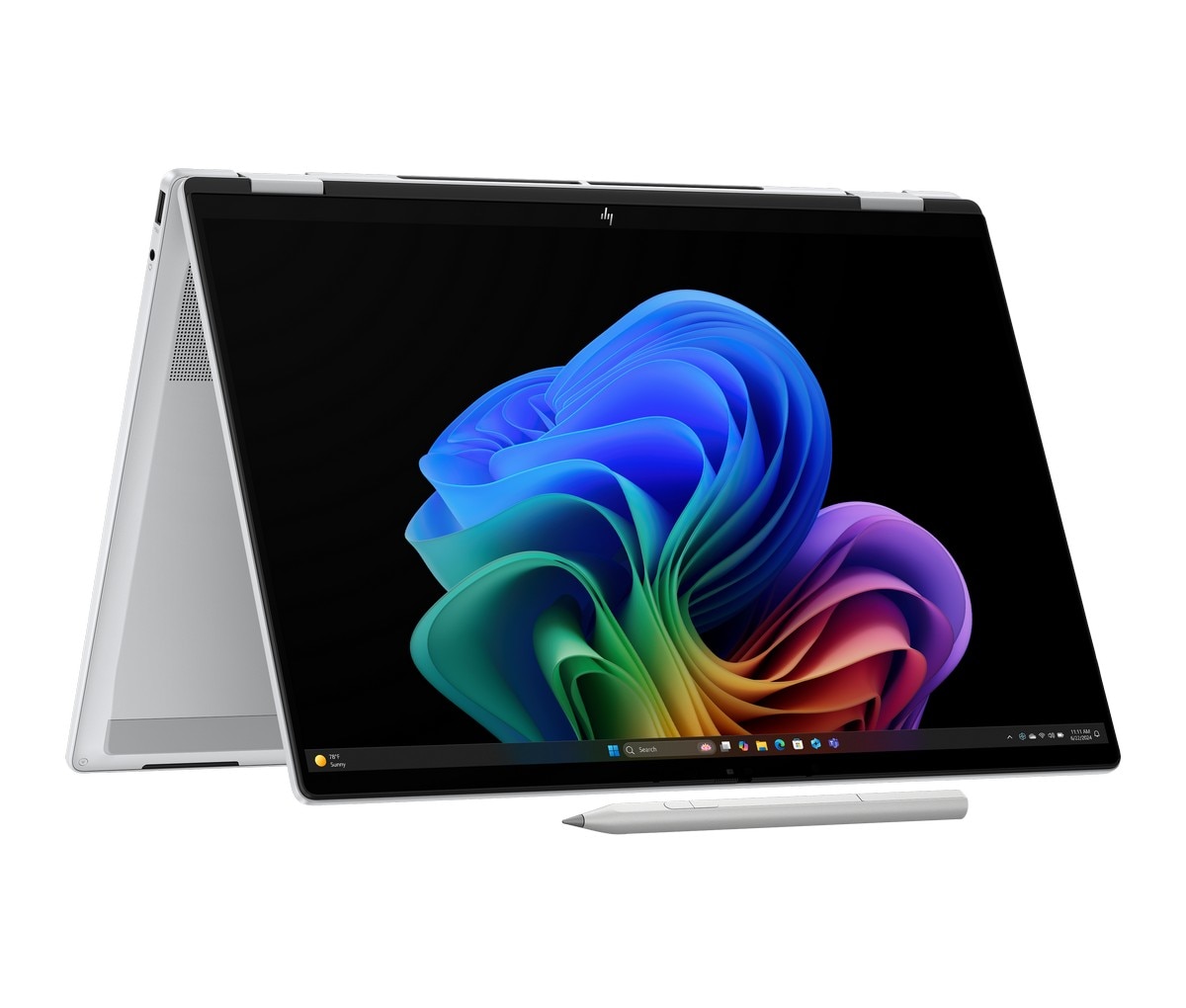 Imagem 0 de Computador Portátil 2 em 1 HP OmniBook X FlipNGAI 16-as0006np, Ultra 7-258V (8C), Intel Arc 140V GPU, RAM 32GB, 2 TB, Microsoft Modern - Prata Glaciar