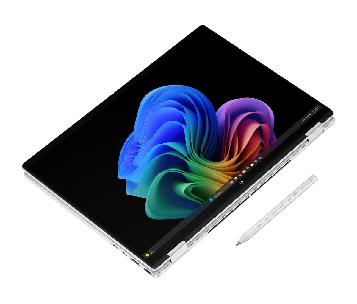 Computador Portátil 2 em 1 HP OmniBook X FlipNGAI 16-as0006np, Ultra 7-258V (8C), Intel Arc 140V GPU, RAM 32GB, 2 TB, Microsoft Modern - Prata Glaciar Prateado Glaciar-2