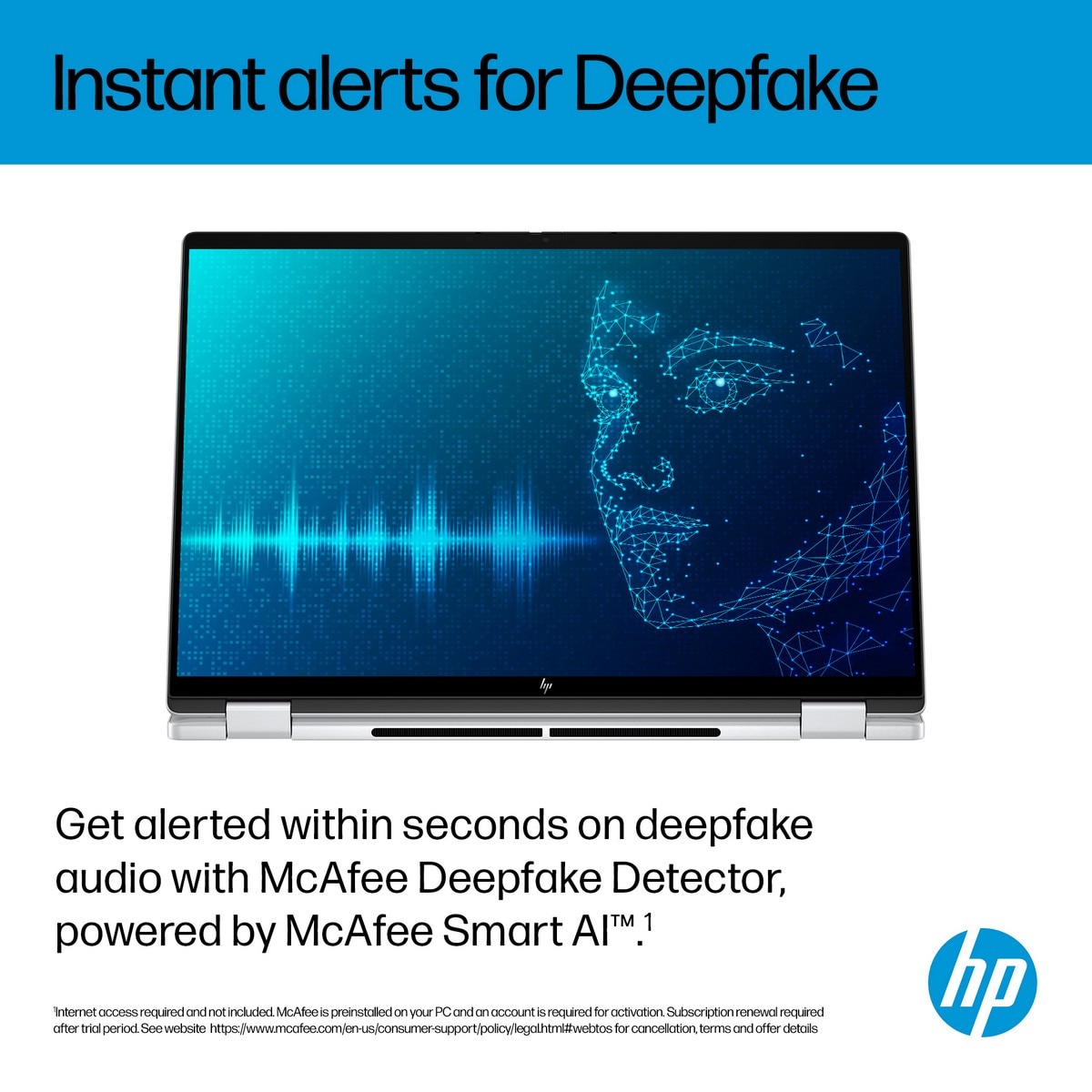 Computador Portátil 2 em 1 HP OmniBook X FlipNGAI 16-as0006np, Ultra 7-258V (8C), Intel Arc 140V GPU, RAM 32GB, 2 TB, Microsoft Modern - Prata Glaciar Prateado Glaciar-6