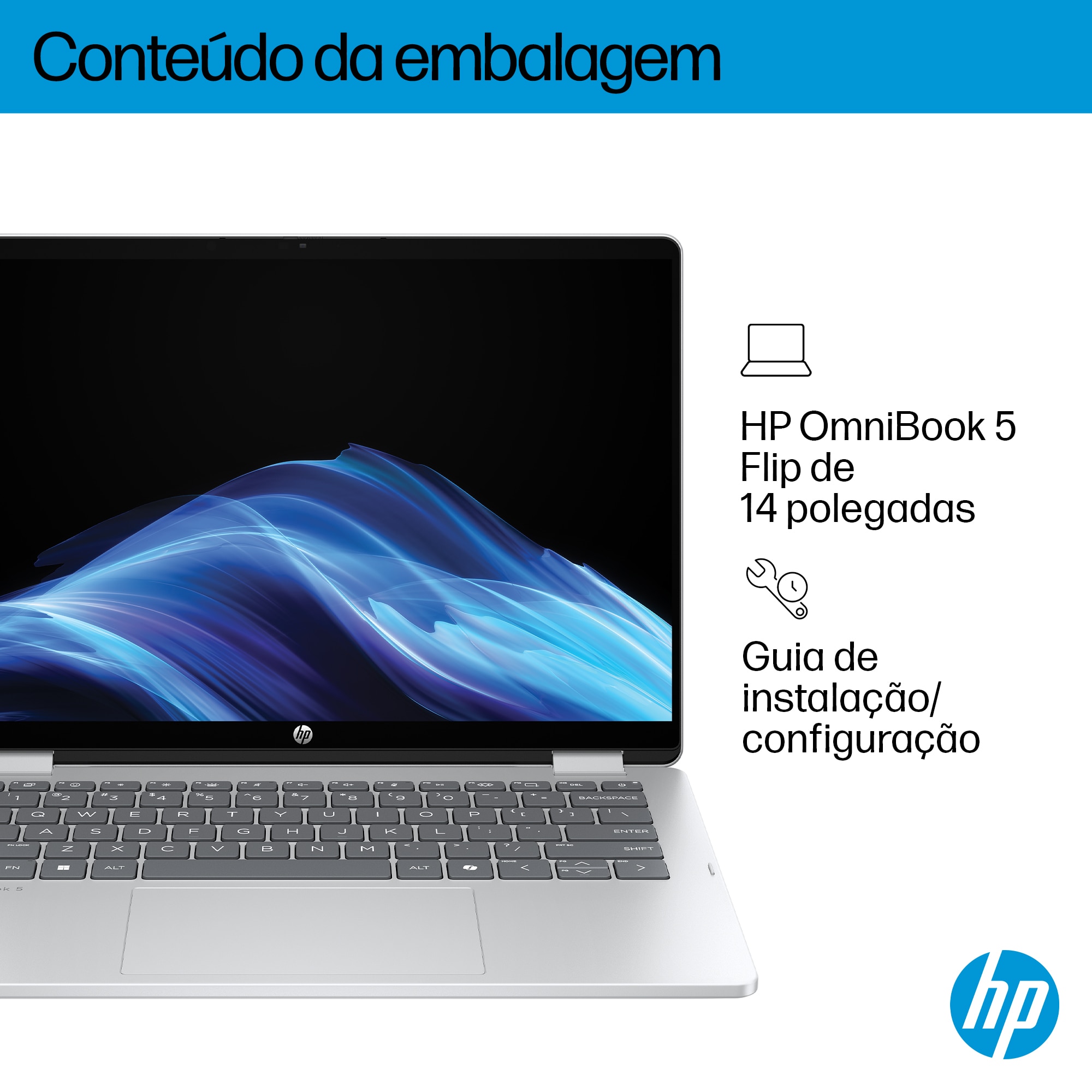 Computador Portátil HP OmniBook 5 Flip 14-fp0002np I5 13ª BJ8X4EA Prateado Glaciar-9