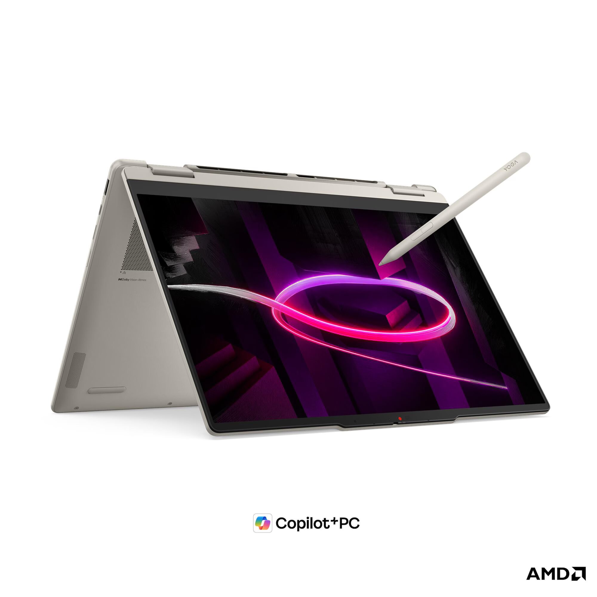 Computador Portátil Lenovo Yoga 7a (Gen 11) Copilot AI 14AGP11-176 14" Seashell + Yoga Pen Gen 2 Seashell-2