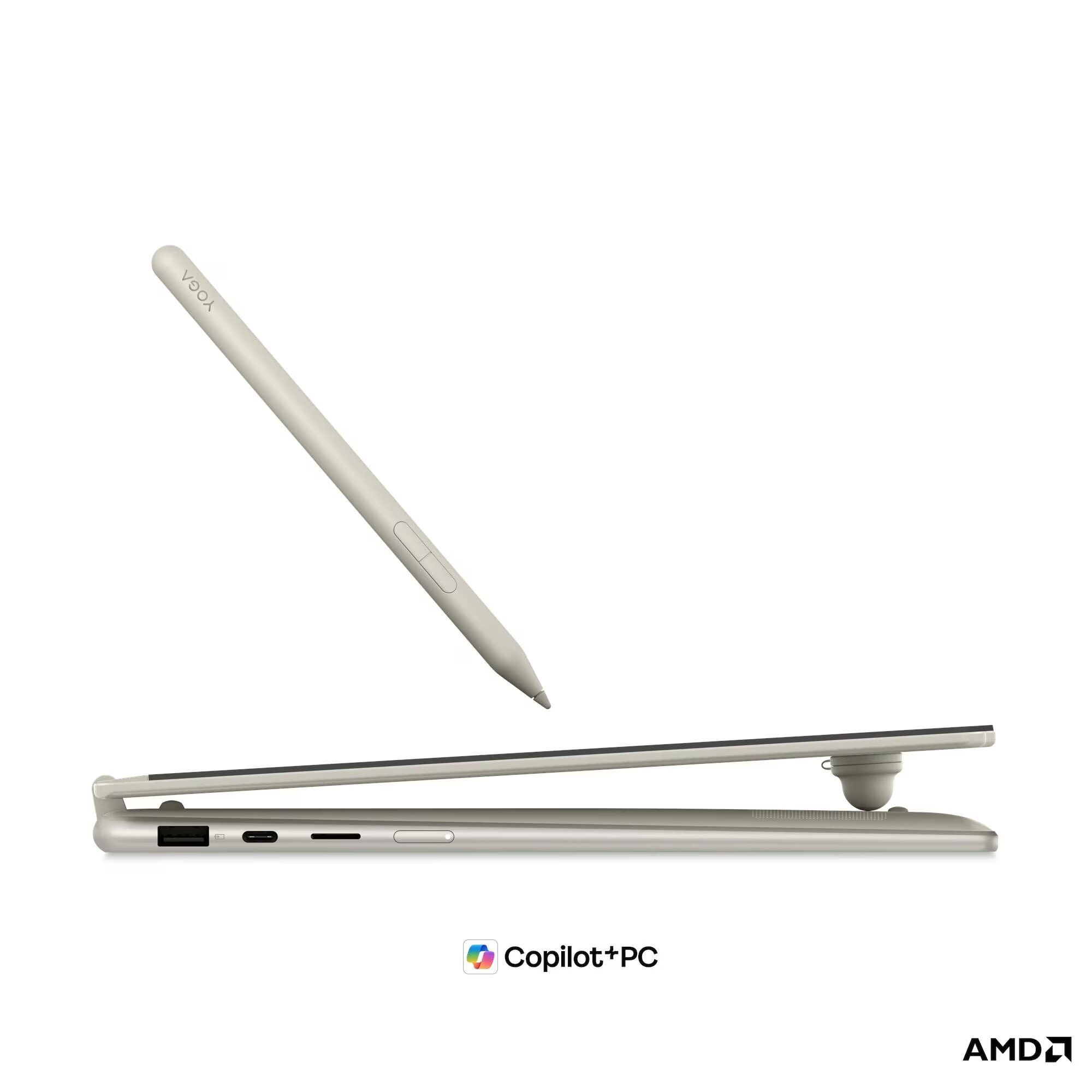 Computador Portátil Lenovo Yoga 7a (Gen 11) Copilot AI 14AGP11-176 14" Seashell + Yoga Pen Gen 2 Seashell-13