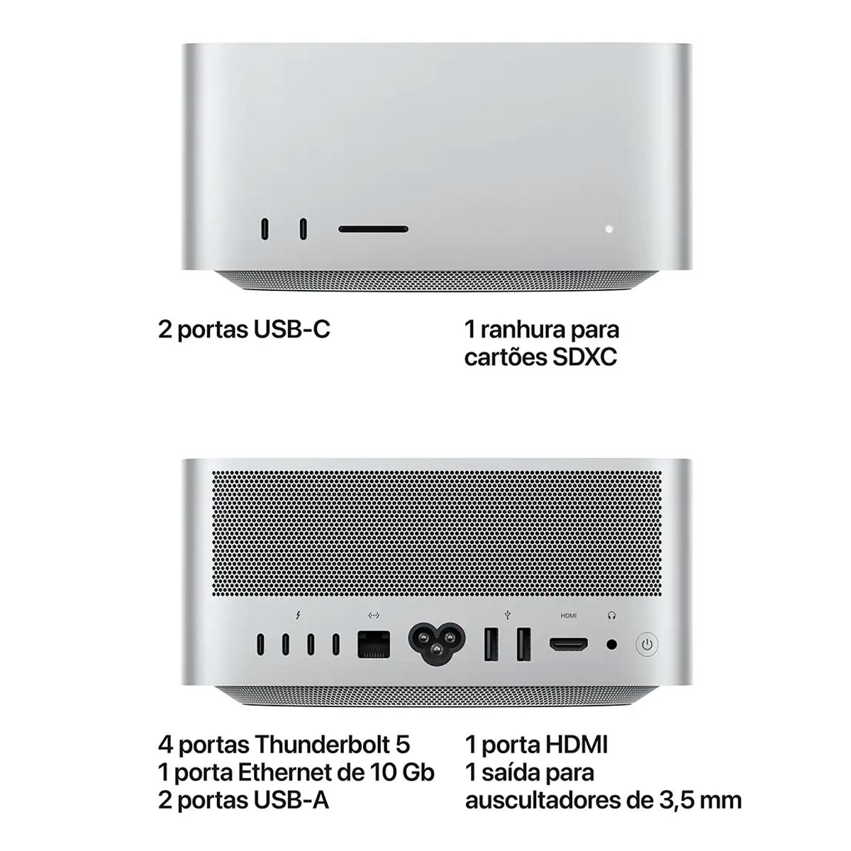 Apple Mac Studio M5 Max CPU 18-core, GPU 32?core Prata-4