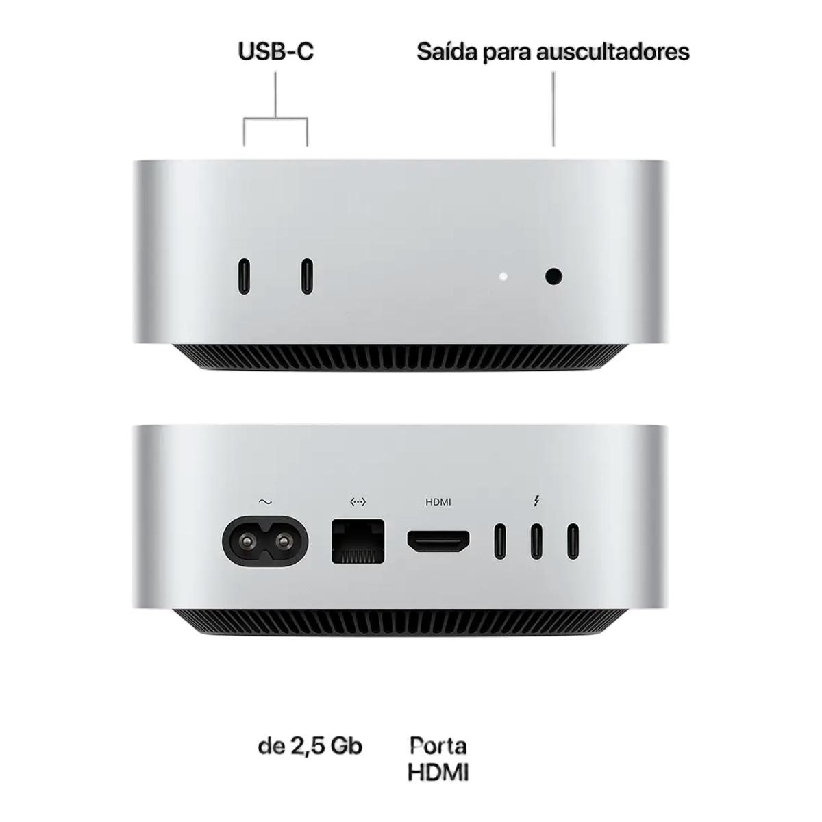Apple Mac Mini M6 CPU 12?core, GPU 12?core Prata-5