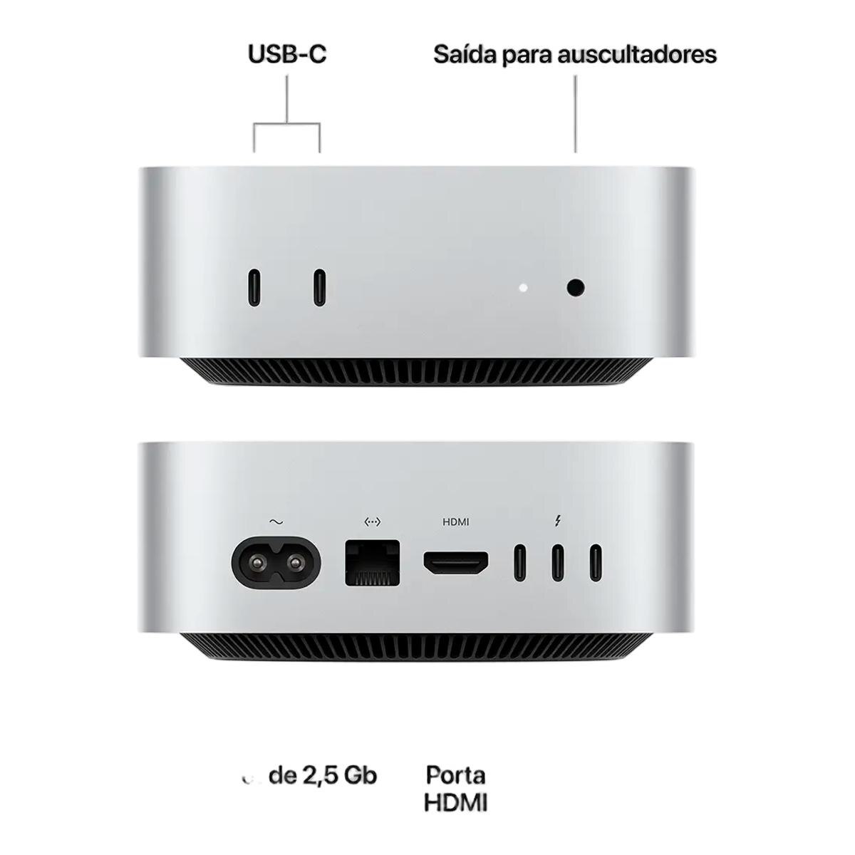 Apple Mac Mini M5 Pro CPU 15?core, GPU 16?core Prata-5