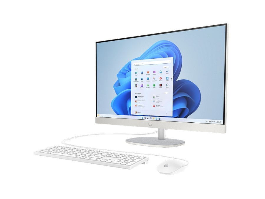 Computador AIO HP All-in-One 27-cr0030np PC R7 7ª (C92XDEA), Windows 11 Home, AMD Ryzen? 7 7730U, 16 GB DDR4 Bege-2