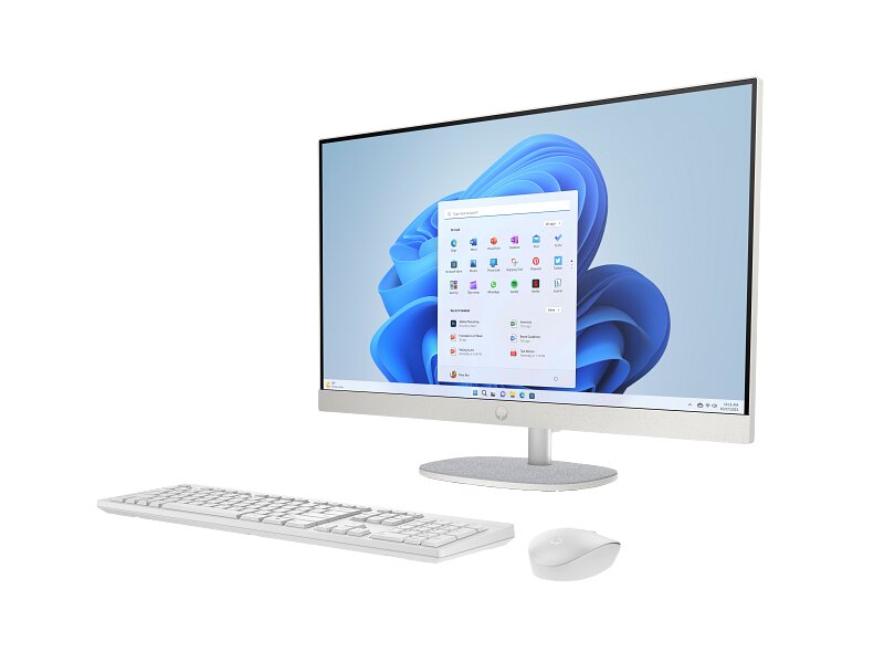 Computador HP 27" All-in-One 27-cr0032np PC D9HE2EA - Bege Bege-2