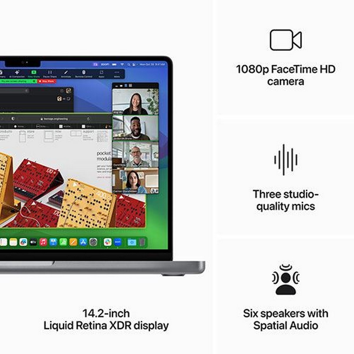 Apple MacBook Pro 14'' Liquid Retina XDR, 2023, M3 8-Core CPU, 10-Core GPU, RAM 8GB, 1TB SSD - Cinzento Sideral 5
