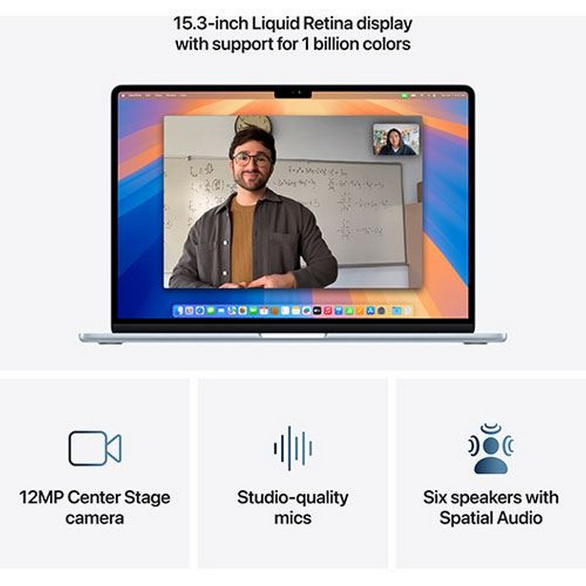 MacBook Air 15'' (2025), M4, CPU 10-core, RAM 16GB, 512GB SSD, GPU 10-core - Sky Blue 5