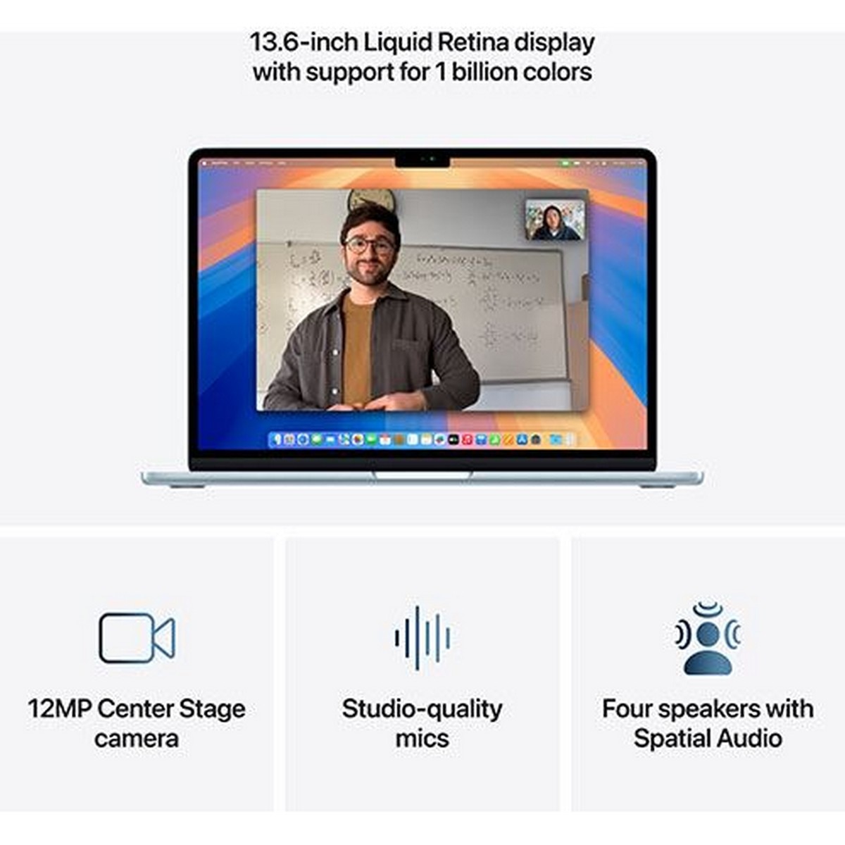 MacBook Air 13'' (2025), M4, CPU 10-core, RAM 16GB, 512GB SSD, GPU 10-core - Sky Blue 5