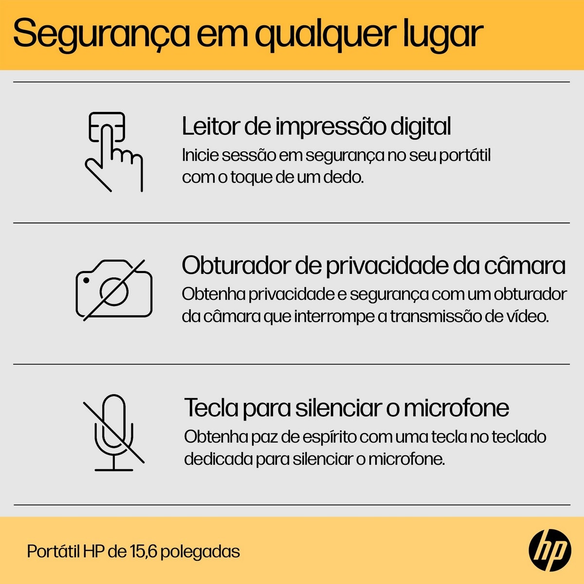 Computador Portátil HP 15-FC0029NP, 15,6'', Ryzen 7 7730U, 16GB, 512GB SSD 8