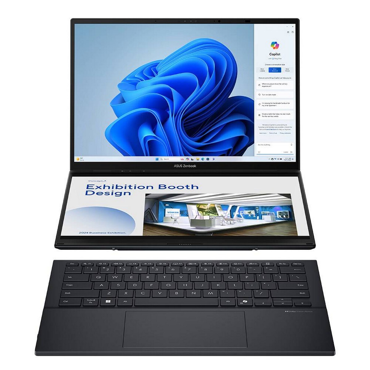 Computador Portátil Asus Zenbook Duo OLED 14" UX8406CA-U93AOHDCP1 Intel Core Ultra 9 285H 16-Core, RAM 32 GB, 1 TB, Windows 11 Home - Inkwell Gray 2