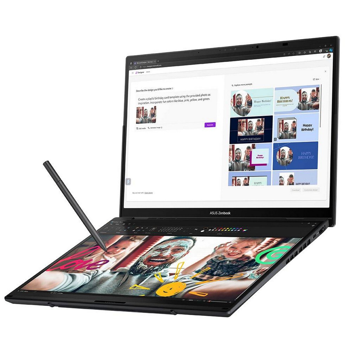 Computador Portátil Asus Zenbook Duo OLED 14" UX8406CA-U93AOHDCP1 Intel Core Ultra 9 285H 16-Core, RAM 32 GB, 1 TB, Windows 11 Home - Inkwell Gray 3