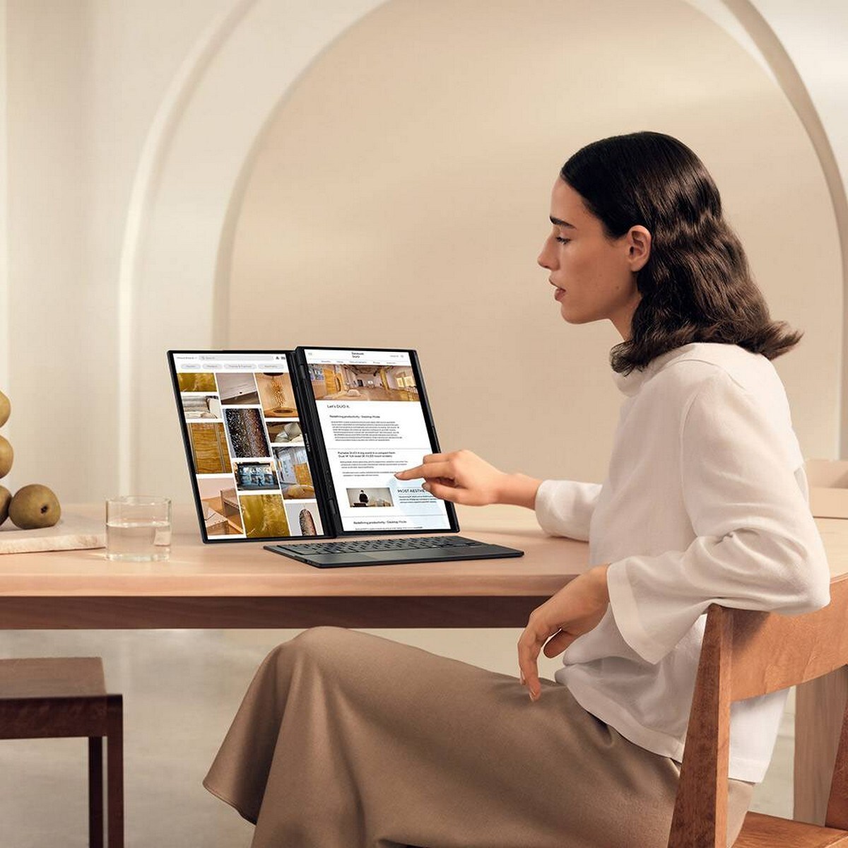 Computador Portátil Asus Zenbook Duo OLED 14" UX8406CA-U93AOHDCP1 Intel Core Ultra 9 285H 16-Core, RAM 32 GB, 1 TB, Windows 11 Home - Inkwell Gray 13