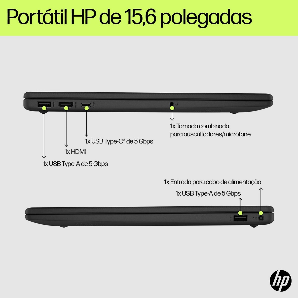 Computador Portátil HP Laptop 15-fd0079np (BC5F3EA), 15,6" FHD, Intel Core i7-1355U, Intel Iris Xe, RAM 16GB, 1TB, Microsoft Classic - Chalkboard Gray Charcoal Grey-2
