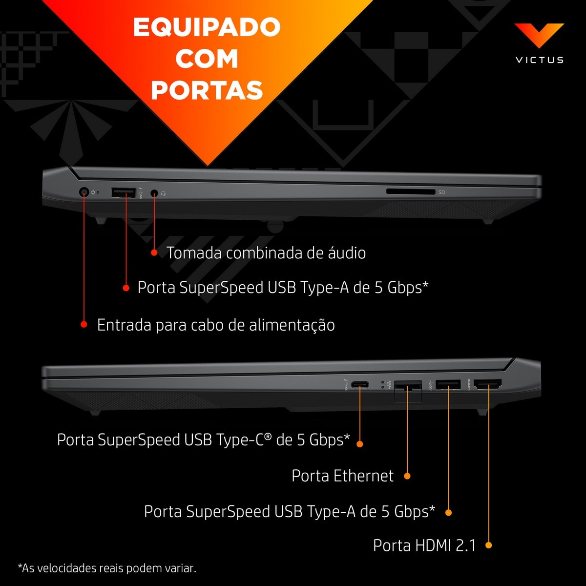 Computador Portátil HP Victus Gaming Laptop 15-fb3029np - Preto Cromado 2