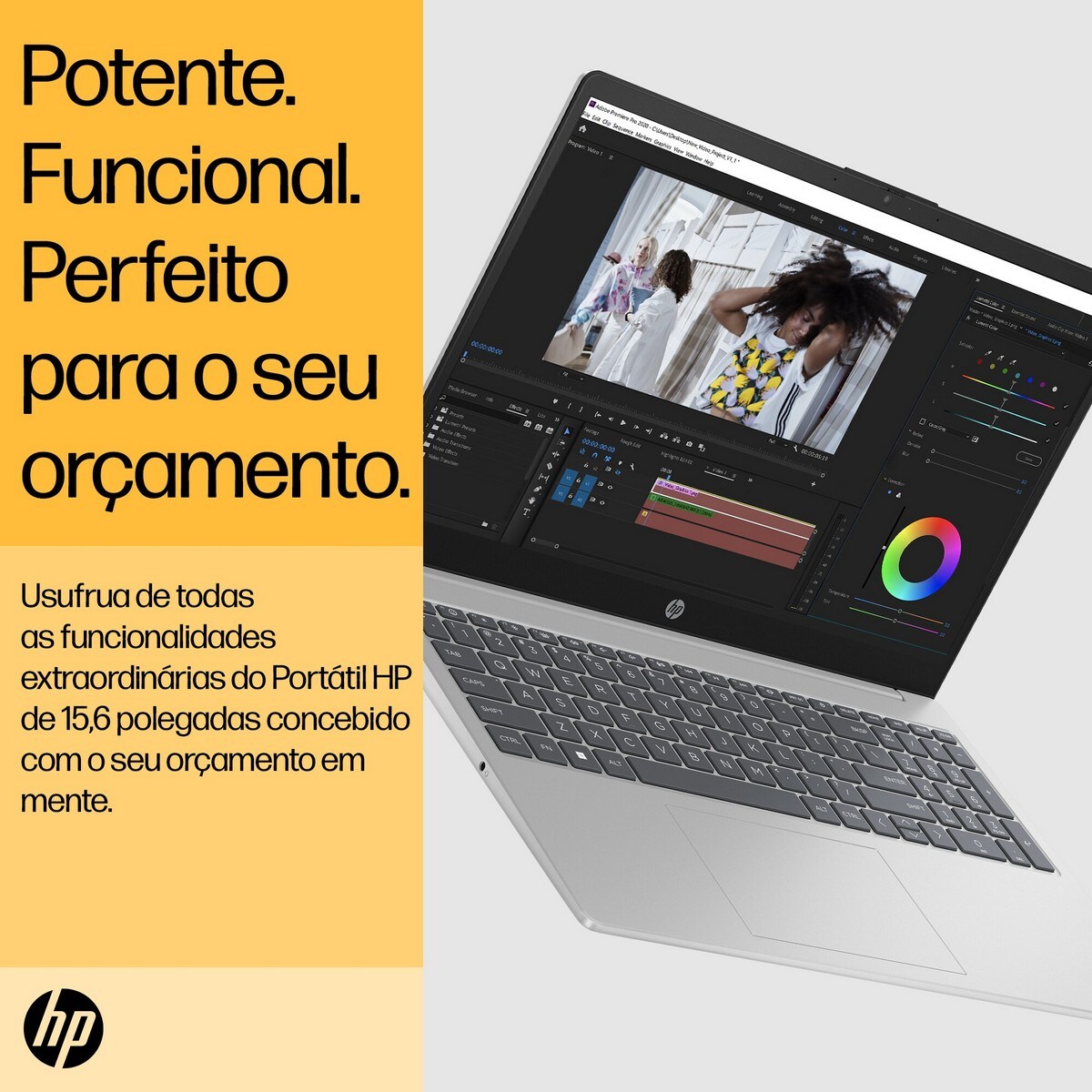 Computador Portátil HP Laptop 15-fc0094np, Windows 11 Home, 15.6", AMD Ryzen™ 5, 16GB RAM, 512GB SSD, FHD - Prateado Natural 4