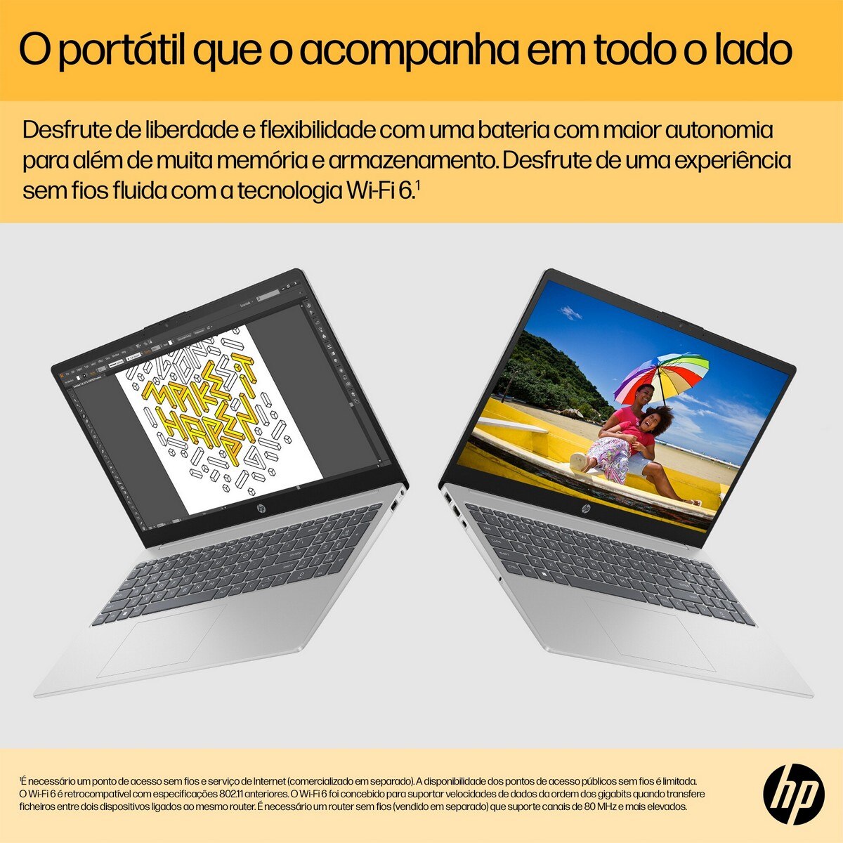 Computador Portátil HP Laptop 15-fc0094np, Windows 11 Home, 15.6", AMD Ryzen? 5, 16GB RAM, 512GB SSD, FHD - Prateado Natural 7