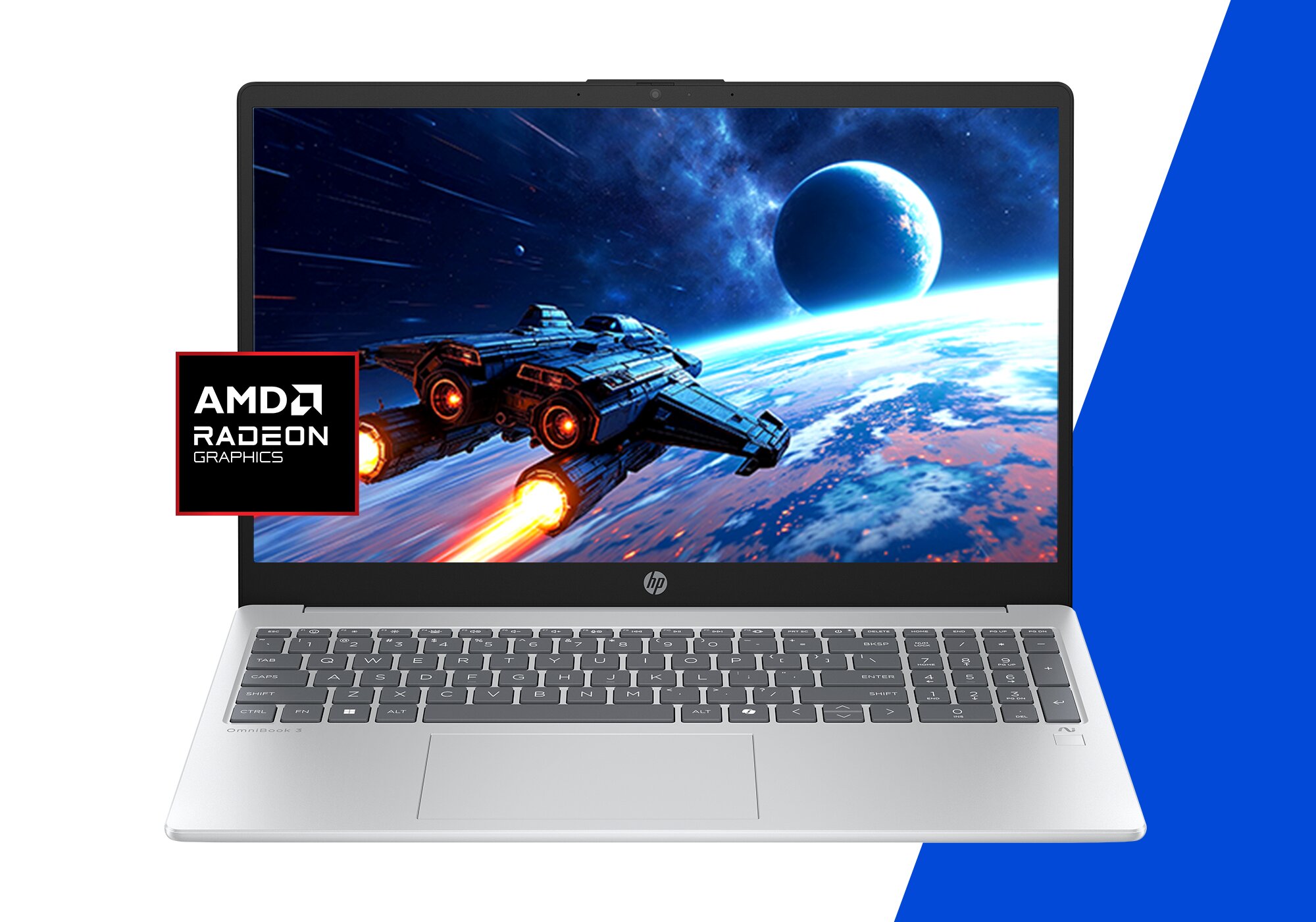 Computador Portátil HP OmniBook 3 Laptop Next Gen AI 15-fn0008np Copilot+ PC AMD Ryzen AI 5 330 Computador portátil 39,6 cm (15.6") Full HD 16 GB DDR5-SDRAM 1 TB SSD Wi-Fi 6 (802.11ax) Windows 11 Home Prateado Glaciar-6