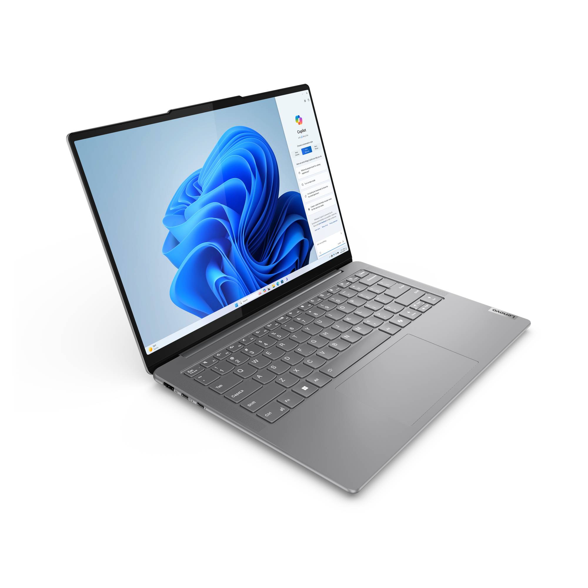 Computador Portátil Lenovo Yoga Slim 7i Gen 9 14IMH9-744 14" - Luna Grey Cinzento-6