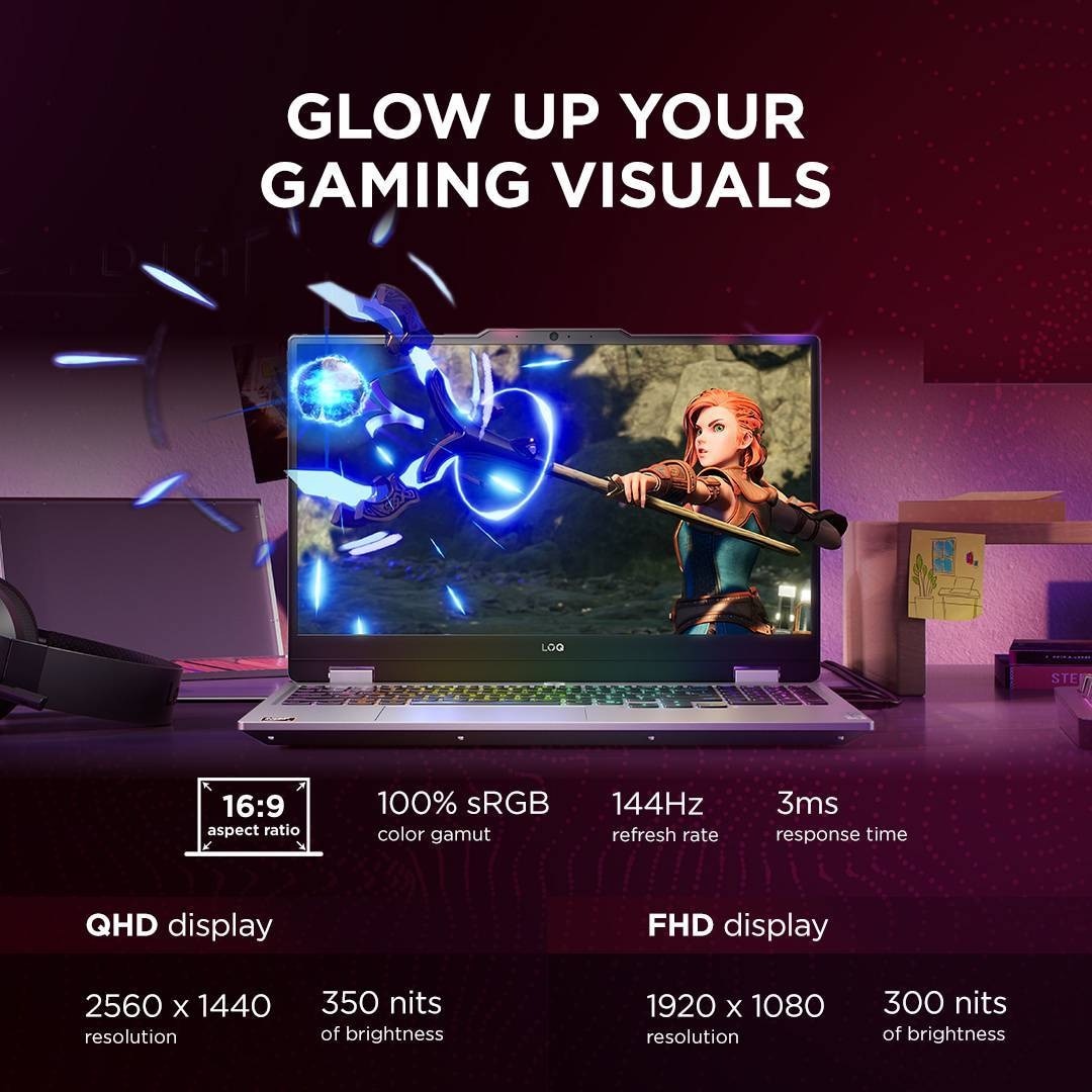 Computador Portátil Lenovo LOQ Gaming 15 Gen 10 15AHP10-901 15.6" - Luna Grey Cinzento-6