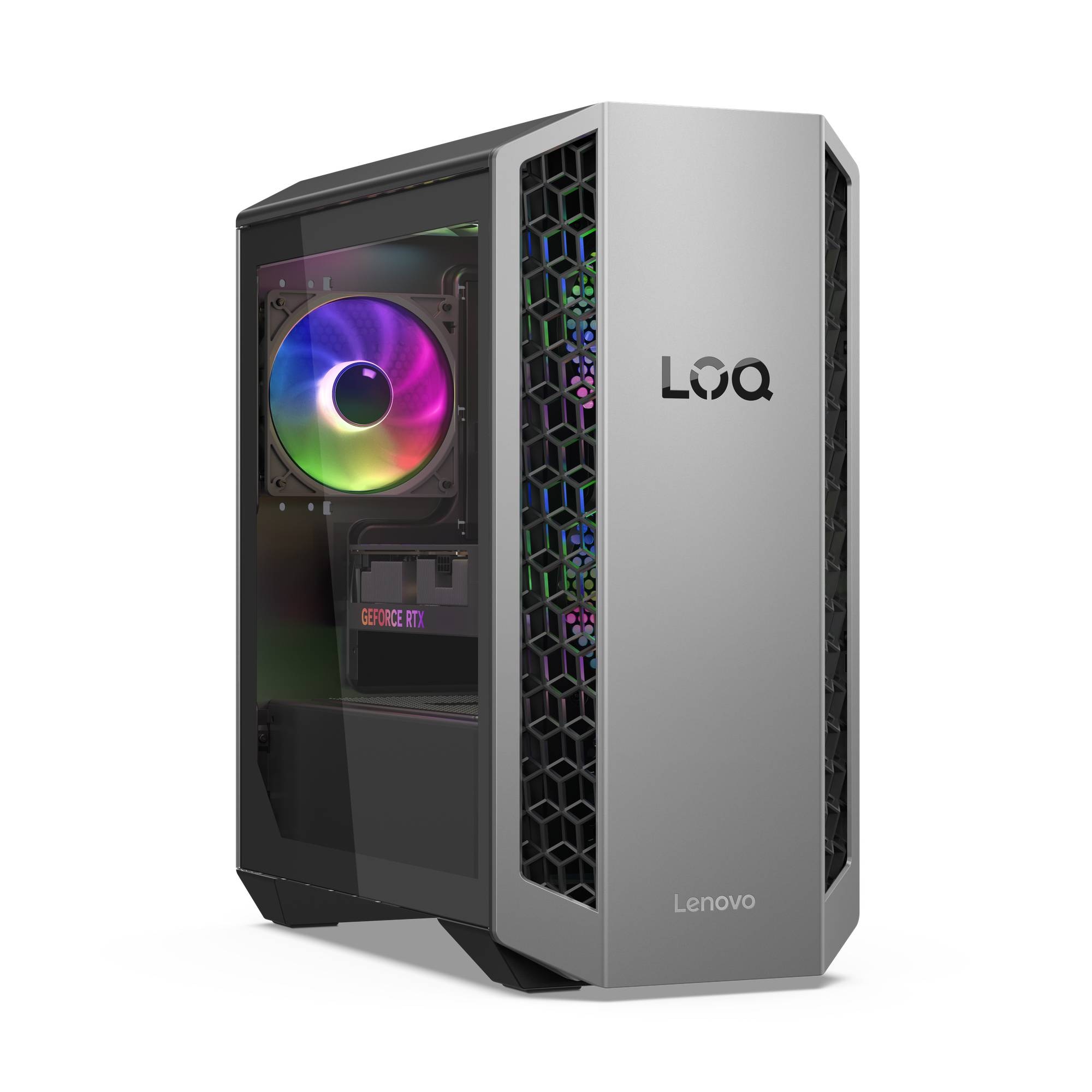 Imagem 0 de Computador Desktop Gaming Lenovo LOQ Tower Gen 10 (AMD) 26ADR10-626 - Luna Grey/Eclipse Black